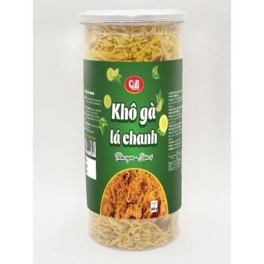 Khô Gà Lá Chanh C&B - Món ăn vặt tiện lợi, thơm ngon, 100g-300g, giá chỉ 46.325đ