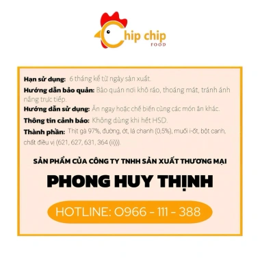 Khô Gà Lá Chanh Đặc Biệt 1kg Chipchipfood – Giá ưu đãi 93.509₫