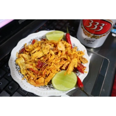 Khô gà lá chanh đặc biệt 500g hũ PET thơm ngon - KingFood, giảm giá 22% 4