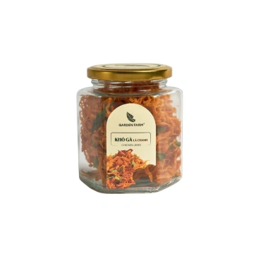 Khô gà lá chanh GARDEN FARM 250g/100g/90g đậm vị, cay nhẹ, giảm 22%, ăn vặt thơm ngon 6