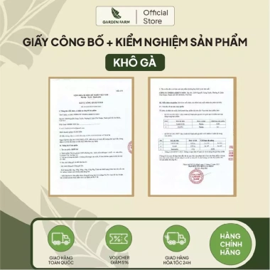 Khô gà lá chanh GARDEN FARM 250g/100g/90g đậm vị, cay nhẹ, giảm 22%, ăn vặt thơm ngon 8