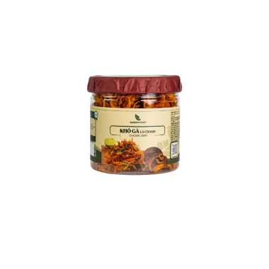 Khô gà lá chanh GARDEN FARM 250g/100g/90g đậm vị, cay nhẹ, giảm 22%, ăn vặt thơm ngon 10