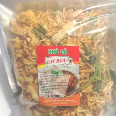 Khô gà Lá chanh giòn 500gr - Không cay, đóng zip, tươi mới Lày Hòa, chỉ 155.000₫