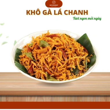 Khô Gà Lá Chanh Giòn Rụm Mơ Gourmet - Đồ Ăn Vặt Nội Địa Cay Đậm Đà 100-500g