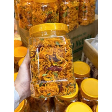 Khô gà lá chanh hũ 500g - Thịt gà giòn thơm, giảm giá mạnh chỉ 95.000đ