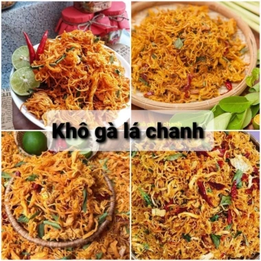 Khô gà lá chanh Loại 1 mềm dài đậm vị - Giá chỉ 24.000đ, ưu đãi Tết
