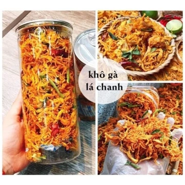 Khô gà lá chanh Loại 1 mềm dài đậm vị - Giá chỉ 24.000đ, ưu đãi Tết