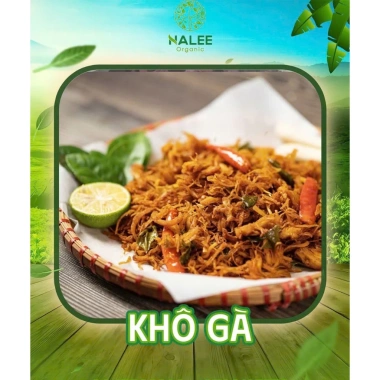 Khô Gà Lá Chanh Organic Nalee 500GR - Đặc Biệt, Giảm Giá 85K, Thịt Gà Sạch, Dinh Dưỡng Cao