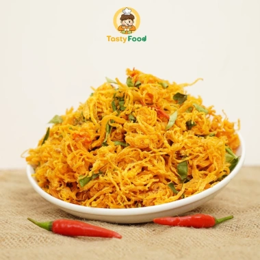 Khô gà lá chanh Tasty Food 500g - Hũ vuông, thơm ngon, chỉ 150.000đ