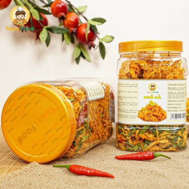 Khô gà lá chanh Tasty Food 500g - Hũ vuông, thơm ngon, chỉ 150.000đ