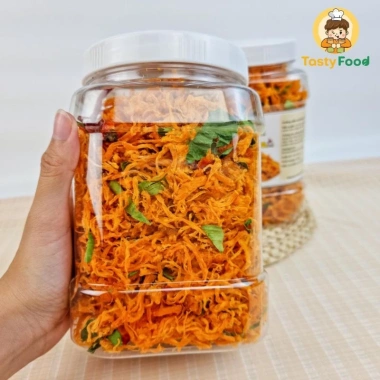 Khô gà lá chanh Tasty Food 500g - Hũ vuông, thơm ngon, chỉ 150.000đ