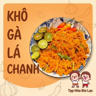 Khô gà lá chanh thơm ngon, sợi mềm 500g/250g - Tạp Hóa Bia Lạc KG01, chỉ 112.857 VND