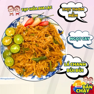 Khô gà lá chanh thơm ngon, sợi mềm 500g/250g - Tạp Hóa Bia Lạc KG01, chỉ 112.857 VND