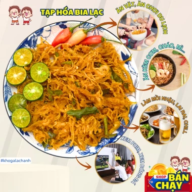 Khô gà lá chanh thơm ngon, sợi mềm 500g/250g - Tạp Hóa Bia Lạc KG01, chỉ 112.857 VND 6 Khô gà lá chanh thơm ngon, sợi mềm 500g/250g - Tạp Hóa Bia Lạc KG01, chỉ 112.857 VND 6