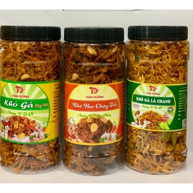 Khô gà lá chanh Tỏi ớt Toàn Dương - Đặc biệt 250g/500g, thơm ngon đậm vị, giảm giá 140.000đ