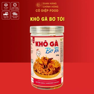 Khô Gà Lá Chanh và Bơ Tỏi Loại 1 - Lon 250g/300g, Hũ 500g, Đầy Đủ Hồ Sơ và Kiểm Nghiệm, Giá 72.000
