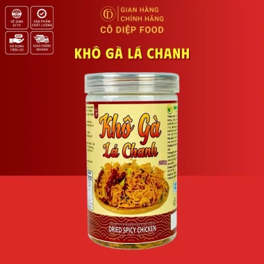 Khô Gà Lá Chanh và Bơ Tỏi Loại 1 - Lon 250g/300g, Hũ 500g, Đầy Đủ Hồ Sơ và Kiểm Nghiệm, Giá 72.000