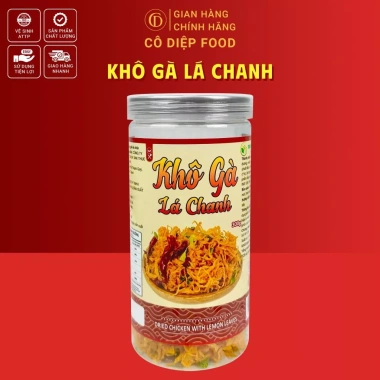 Khô Gà Lá Chanh và Bơ Tỏi Loại 1 - Lon 250g/300g, Hũ 500g, Đầy Đủ Hồ Sơ và Kiểm Nghiệm, Giá 72.000