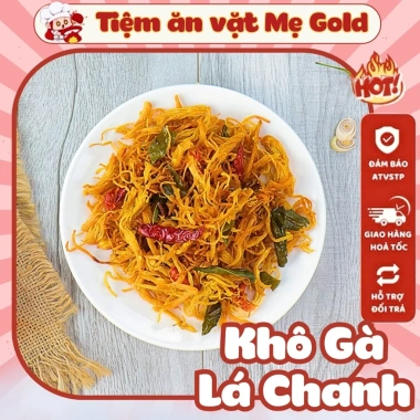 Khô Gà Lá Chanh Xé Cay 500g - Gà Khô Sợi Trung Nam Food, Đồ Ăn Vặt, Giá Chỉ 80.000đ