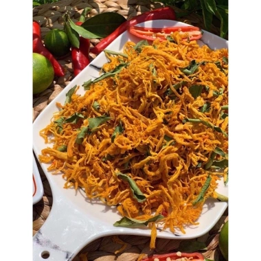 Khô Gà Lá Chanh Xé Cay 500g - Gà Khô Sợi Trung Nam Food, Đồ Ăn Vặt, Giá Chỉ 80.000đ