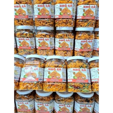 Khô gà lá chanh xé cay Thi Thi 500g - Ăn vặt ngon, giảm giá 120k