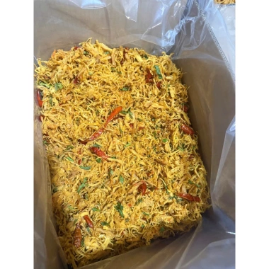 Khô gà sợi lá chanh 500gr - Giá chỉ 90k, hương vị thơm ngon, snack dinh dưỡng