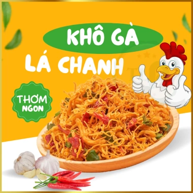 Khô Gà Xé Lá Chanh Tân Lộc Phát 500g - Giòn, Hương Chanh Tươi, Giá 129k 2