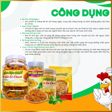 Khô Gà Xé Lá Chanh Tân Lộc Phát 500g - Giòn, Hương Chanh Tươi, Giá 129k 6