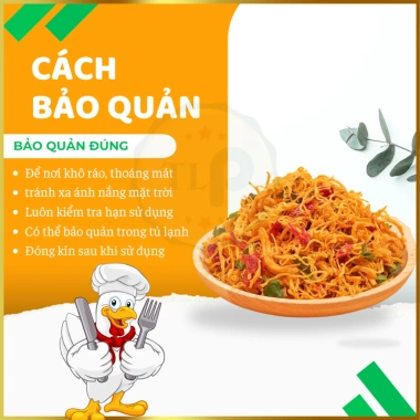 Khô Gà Xé Lá Chanh Tân Lộc Phát 500g - Giòn, Hương Chanh Tươi, Giá 129k 7