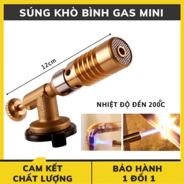 Khò Gas Mini 733 Mạ Đồng Mồi Lửa - Đèn Khò Ga Mini Giá 27.5k Tiết kiệm Điện máy H2T 5 Khò Gas Mini 733 Mạ Đồng Mồi Lửa - Đèn Khò Ga Mini Giá 27.5k Tiết kiệm Điện máy H2T 5