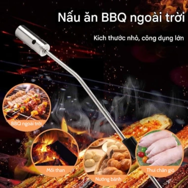Khò gas mini nướng BBQ, làm vườn - Kích lửa điện tử thông minh, an toàn, giá 445k