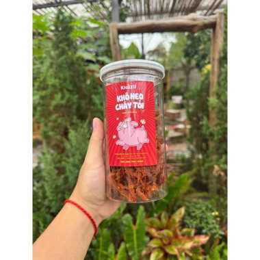 Khô Heo Cháy Tỏi 250gr - Hàng Ngon Xuất Khẩu, Tỏi Riêng, Giá 140k KHOZII FOOD