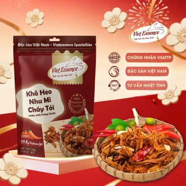 Khô Heo Cháy Tỏi Vị Cay Nhẹ 130gr - Ăn Vặt Văn Phòng, Viet Essence, Giá Ưu Đãi 135k 2 Khô Heo Cháy Tỏi Vị Cay Nhẹ 130gr - Ăn Vặt Văn Phòng, Viet Essence, Giá Ưu Đãi 135k 2