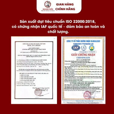 Khô Heo Xông Khói Quang Hiển – Thịt Heo Thật, Vị Đậm Đà, Thơm Khói, Chuẩn ATVSTP 4