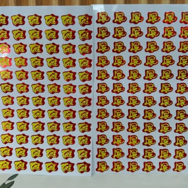 Kho lớn TP.HCM 1/2/5 tờ Team Decal Chữ Tài Lộc Kim Tuyền Dán Trái Cây Dài Bưới Bánh Kẹo Ngày Tết Giá chỉ 13.000 7