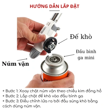 Khò Lửa Cầm Tay Vilahome FG 920 – Mini Gas, Nút Điều Chỉnh Nhiệt Độ, Đánh Lửa Chuyên Dụng, Giá 41.250₫ 3