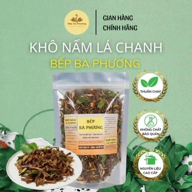 Khô Nấm Lá Chanh Bếp Bà Phương 500g – Cay cay, thơm ngon, mềm ngọt, không mì chính, 44.400đ 10 Khô Nấm Lá Chanh Bếp Bà Phương 500g – Cay cay, thơm ngon, mềm ngọt, không mì chính, 44.400đ 10