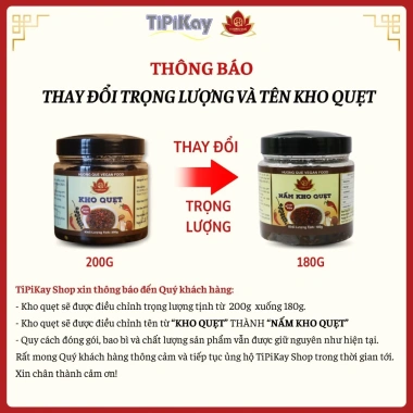 Kho Quẹt 200g Chay Mặn Đều Dùng Được - Giá 50k, Thơm Ngon, Dễ Bảo Quản - TiPiKay