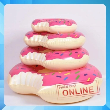 KHO SỈ Phao Bơi Tròn Đa Dụng Cho Bé & Người Lớn - Hình Bánh Donut Giá 50.000₫