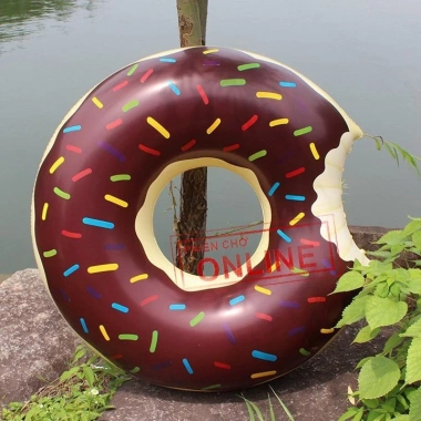 KHO SỈ Phao Bơi Tròn Đa Dụng Cho Bé & Người Lớn - Hình Bánh Donut Giá 50.000₫