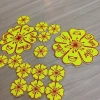Kho sỉ toàn quốc phụ kiện Tết - Set 16 hoa Mai xốp kim tuyến, chỉ 17.000 VND