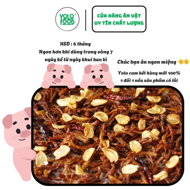 Khô Tẩm Vị Heo YOLOFOOD 150-500g Đậm Đà Cay Ngọt - Ăn Vặt Ngon, Quà Tết Giá 48,140₫