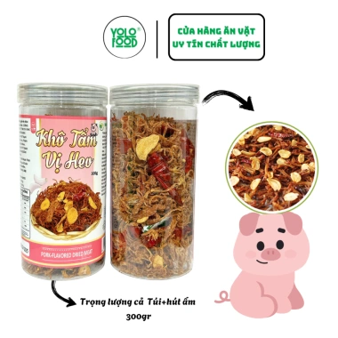 Khô Tẩm Vị Heo YOLOFOOD 150-500g Đậm Đà Cay Ngọt - Ăn Vặt Ngon, Quà Tết Giá 48,140₫