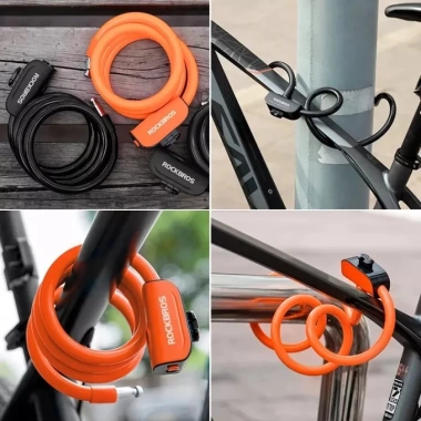 Khóa Cáp Anti-Theft Rockbros Thép Bảo Vệ Xe Đạp Off-Road & Đường Núi - Giá 204k 4