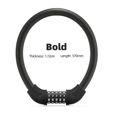 Khóa Cáp Thép Rockbros 1.72cm Cho Xe Đạp - Chống Trộm Mật Khẩu 5 Số, Lớp PVC, Giá 189.518₫ 7