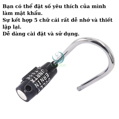 Khóa chữ cái 5 số an toàn - Chỉ 139.000đ, giảm từ 173.750đ, bảo vệ vali, balo, tủ 6