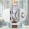Khóa cửa kính bu lông đôi thép không gỉ không đục lỗ - Trượt dễ lắp, giá 201k VND 4