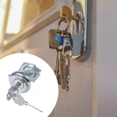 Khóa cửa nhà để xe công nghiệp - Xi lanh hợp kim kẽm, tay áo nhôm, kiểm soát truy cập ổn định, ưu đãi 128.700 VND 5