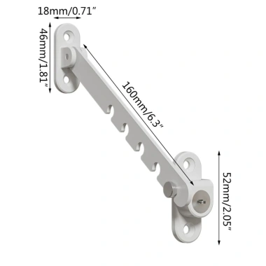 Khóa Cửa Sổ POOP Điều Chỉnh, Hạn Chế Mở, An Toàn Trẻ Em, Tiện Lợi, Giá 93.852đ