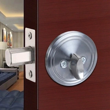 Khóa Cửa Vô Hình Che Khuyết Điểm Đóng Một Mặt và Khóa Phụ Trợ Hai Mặt Tròn Trong Nhà Giá Ưu Đãi 403.901đ 3